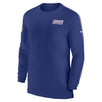 New York Giants Sideline Coach Men's Nike Dri-FIT NFL Long-Sleeve Top