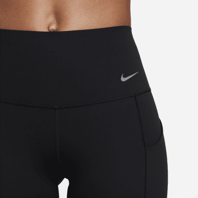 Leggings de largo completo y tiro alto de media sujeción con cierres y bolsillos para mujer Nike Universa