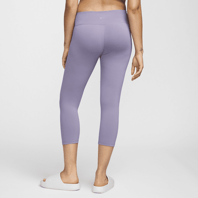 Leggings cropped de tiro alto para mujer Nike One