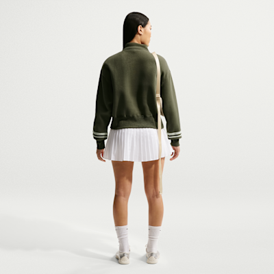 Damska dzianinowa bluza oversize z zamkiem 1/4 Nike Sportswear