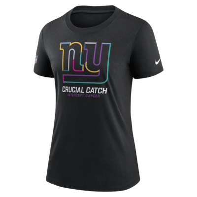 Playera Nike de la NFL para mujer New York Giants Crucial Catch