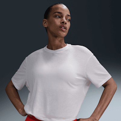 Nike One Relaxed Women's Dri-FIT Cropped Short-Sleeve Top