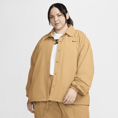 Nike Sportswear Essential Women's Oversized UV Woven Coaches' Jacket (Plus Size)