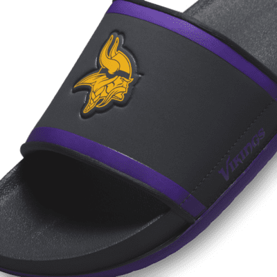 Nike Minnesota Vikings Off-Court Wordmark Slide Sandals in Gray