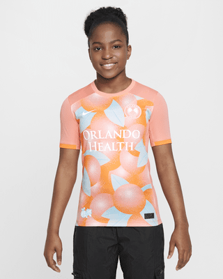 Подростковые джерси Orlando Pride 2024 Stadium Primary Big Kids' Nike Dri-FIT NWSL Replica Jersey