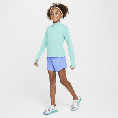 Nike One Big Kids' (Girls') Dri-FIT High-Waisted Woven Training Shorts