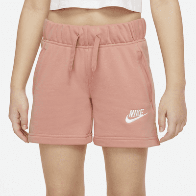 pink nike cotton shorts