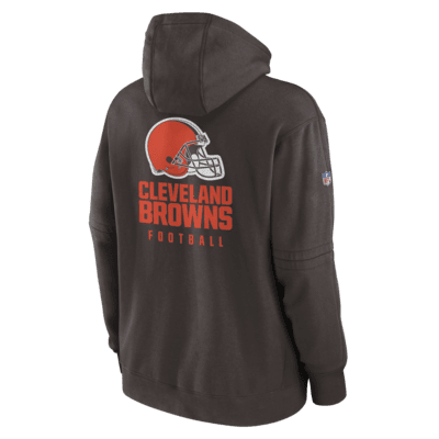 Cleveland Browns Nike NFL 100 2019 Sideline Platinum Therma Pullover Hoodie  - White