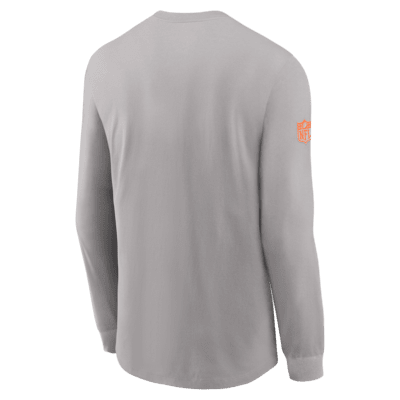 Miami Dolphins Sideline Team Issue Men's Nike Dri-FIT NFL Long-Sleeve T-Shirt