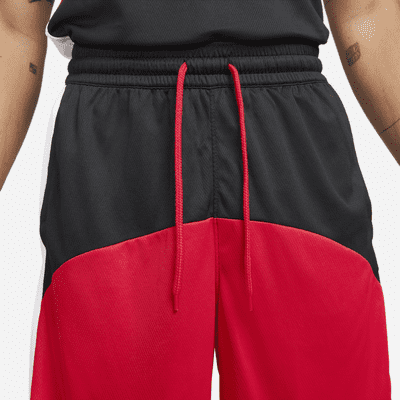 nike throwback shorts red and black