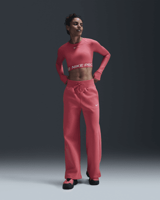 Женские  Nike Sportswear Phoenix Fleece High-Waisted Wide-Leg Sweatpants