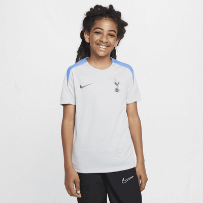 Kortärmad fotbollströja Tottenham Hotspur Strike Nike Dri-FIT i stickat material för ungdom