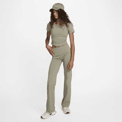 Nike One Women's Dri-FIT High-Waisted Fold-Over Trousers