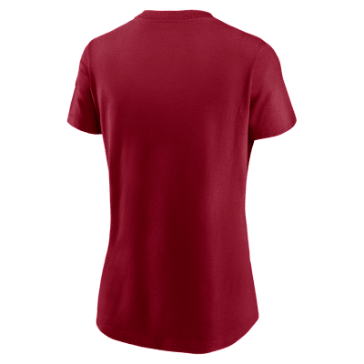Playera universitaria Nike para mujer USC Athletic Prep Arch Local Script