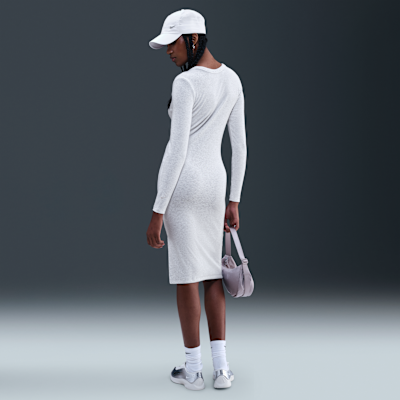 Nike Sportswear Chill Knit Women's Tight Long-Sleeve Midi Mini-Rib Dress