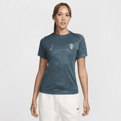 Playera de fútbol Nike Dri-FIT para antes del partido Tottenham Hotspur alternativa Academy Pro para mujer