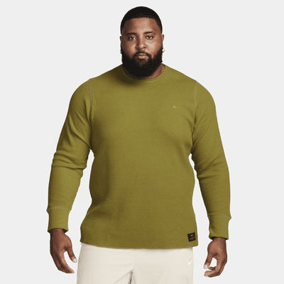 Haut à manches longues en tissu gaufré épais Nike Life pour homme