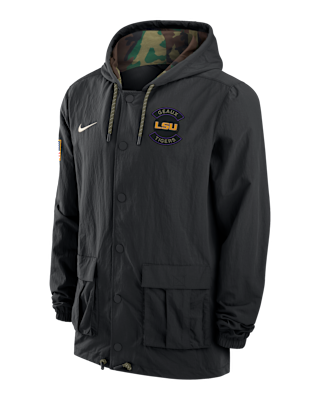 Мужская куртка LSU Nike Full-Snap Hooded Military