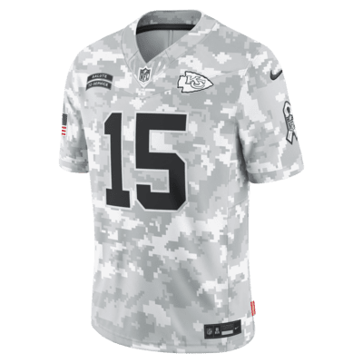 Patrick Mahomes Kansas City Chiefs Salute to Service Men's Nike Dri-FIT NFL Limited Jersey