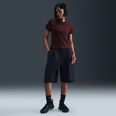 Nike Sportswear Women's Tight Ribbed Short-Sleeve T-Shirt