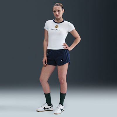 Playera slim cropped para mujer Nike Sportswear Chill Knit