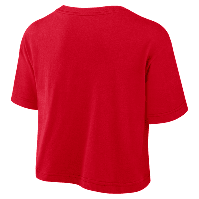 Georgia Athletic Prep Arch Women's Nike Dri-FIT College Cropped T-Shirt