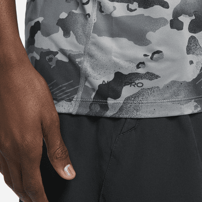 Nike Pro Men's Short-Sleeve Camo Top