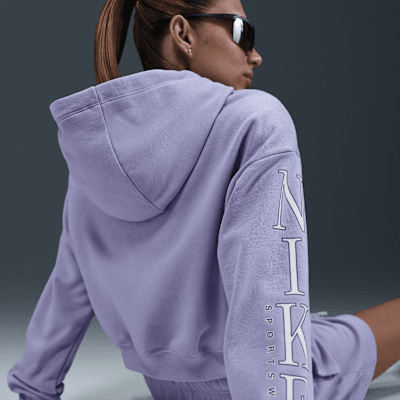 Nike Sportswear Club Fleece Women's Oversized Cropped Graphic Hoodie