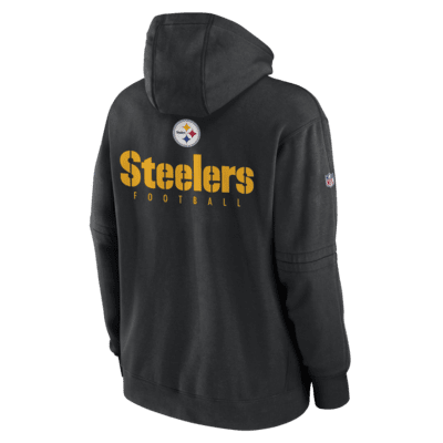 Pittsburgh Steelers Nike Fan Gear Pullover Hoodie - Black