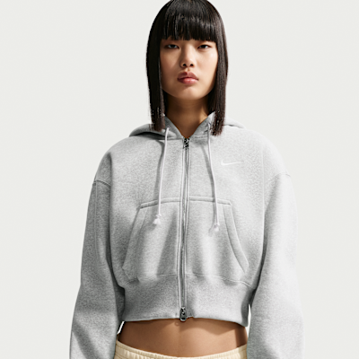 Nike Sportswear Phoenix Fleece Women's Loose Full-Zip Cropped Hoodie