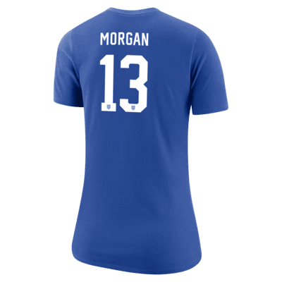 Playera de fútbol Nike para mujer Alex Morgan USWNT