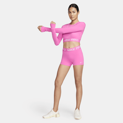 Nike Pro Parte de arriba corta de manga larga Dri-FIT - Mujer