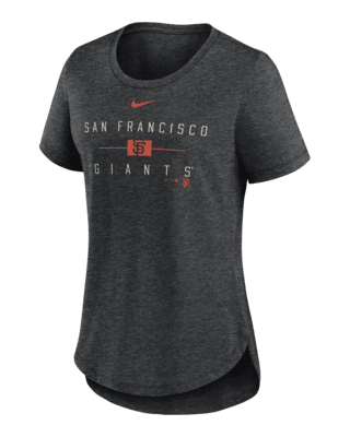 Женская футболка San Francisco Giants Knockout Team Stack Nike MLB