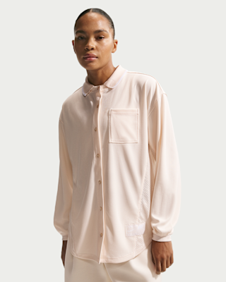 Женские джерси Nike Sportswear Oversized Button-Down Jersey Top