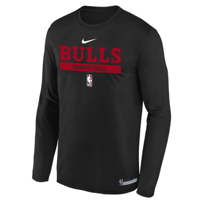 Chicago Bulls Older Kids' Nike Dri-FIT NBA Training Long-Sleeve T-Shirt ...