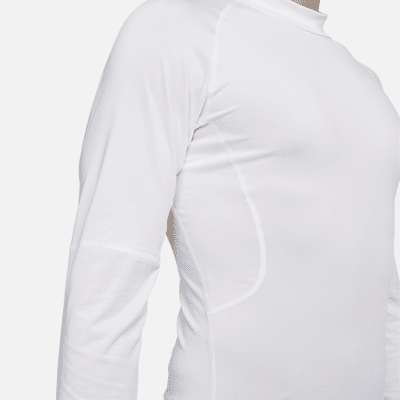 Camisola de fitness de manga comprida com gola junto ao pescoço Dri-FIT Nike Pro para homem