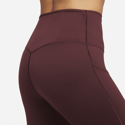 Leggings de tiro alto de 7/8 de sujeción firme con bolsillos para mujer Nike Go