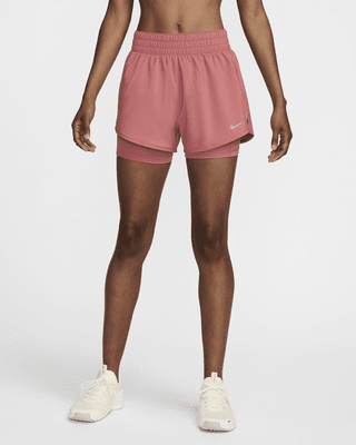 Женские шорты Nike One Dri-FIT High-Waisted 3" 2-in-1 Shorts