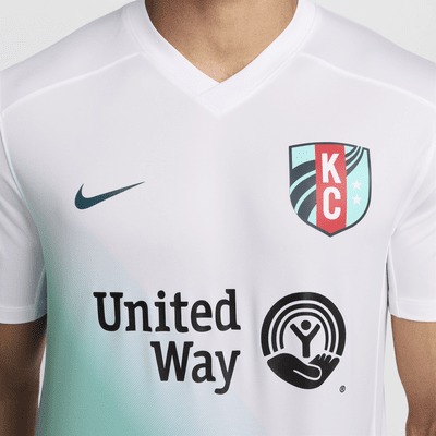 Jersey Nike Dri-FIT de la NWSL replica del Kansas City Current visitante 2024 Stadium para hombre