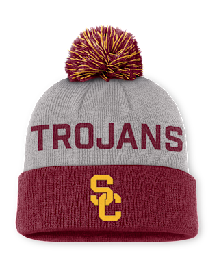 Мужские  USC Primetime Peak Nike College Cuffed Pom Beanie