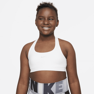 Nike Swoosh Big Kids' (Girls') Sports Bra (Extended Size)