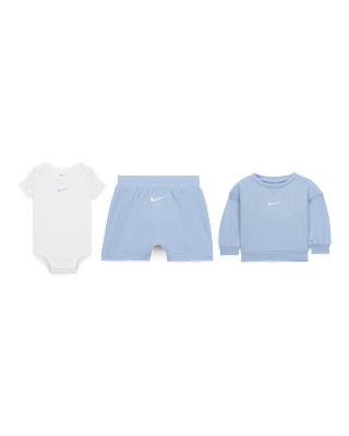 Детские шорты Nike Essentials Baby (0-9M) Crew and Shorts Set