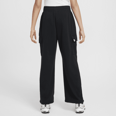 Pantalon oversize en tissu Fleece Dri-FIT Nike Sportswear pour fille