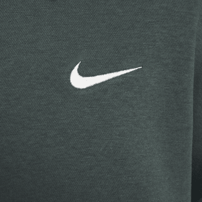 เสื้อโปโลซิปสั้นโอเวอร์ไซส์ผู้หญิง Nike Sportswear Phoenix Fleece