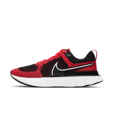 red black and white nike running shoes