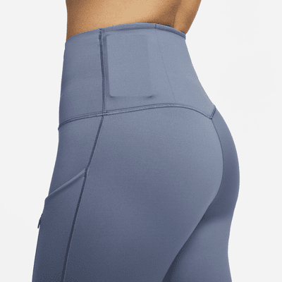 Leggings de tiro alto de 7/8 de sujeción firme con bolsillos para mujer Nike Go