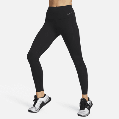 Leggings de largo completo y tiro alto de media sujeción con bolsillos para mujer Nike Universa