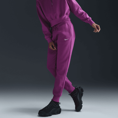 Dámské tepláky Nike Sportswear Phoenix Fleece se středně vysokým pasem