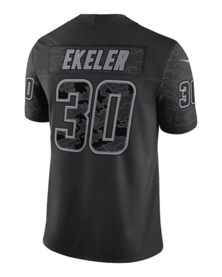 NFL Los Angeles Chargers RFLCTV (Austin Ekeler) Men's Fashion Football  Jersey.