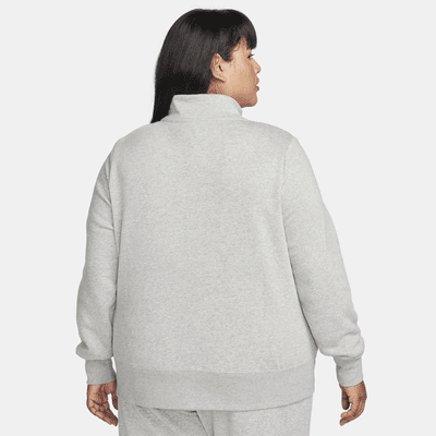 Nike Sportswear Club Fleece Women's 1/2-Zip Sweatshirt (Plus Size ...